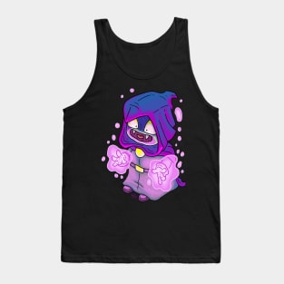 Cute little imp mage casts a magic spell Tank Top